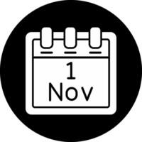 November 1 Vector Icon