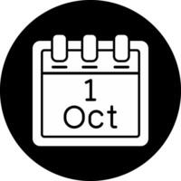 October 1 Vector Icon