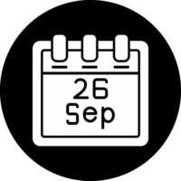 September 26 Vector Icon