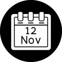 November 12 Vector Icon