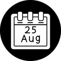 August 25 Vector Icon