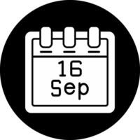 September 16 Vector Icon