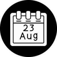 August 23 Vector Icon