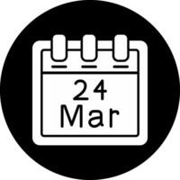 March 24 Vector Icon