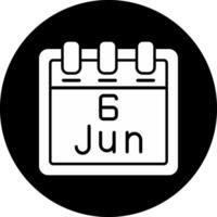 June 6 Vector Icon