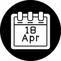 April 18 Vector Icon