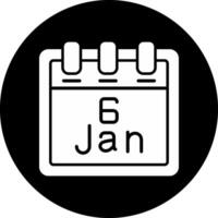 January 6 Vector Icon