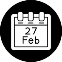 February 27 Vector Icon