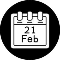 February 21 Vector Icon