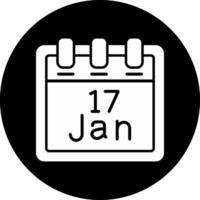 January 17 Vector Icon