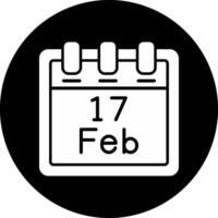 February 17 Vector Icon