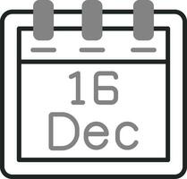 December 16 Vector Icon