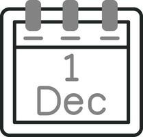 December 1 Vector Icon