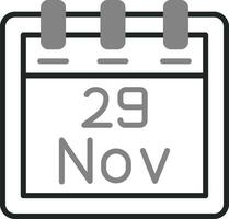 November 29 Vector Icon