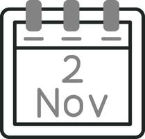 November 2 Vector Icon