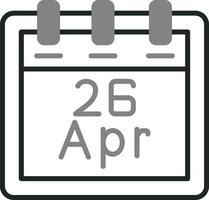 April 26 Vector Icon