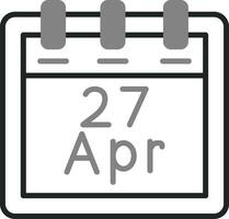 April 27 Vector Icon