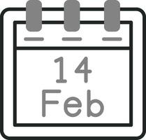 February 14 Vector Icon