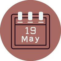 May 19 Vector Icon