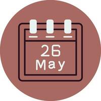 May 26 Vector Icon