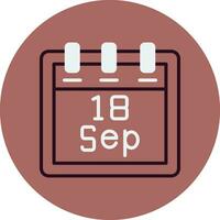 September 18 Vector Icon