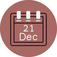 December 21 Vector Icon