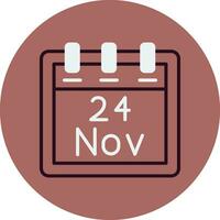 November 24 Vector Icon