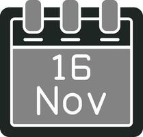 November 16 Vector Icon