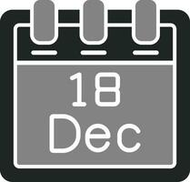 December 18 Vector Icon