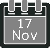 November 17 Vector Icon