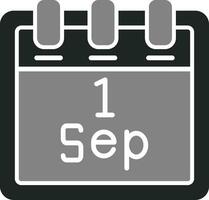 September 1 Vector Icon