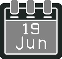 June 19 Vector Icon