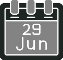 June 29 Vector Icon