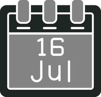 July 16 Vector Icon