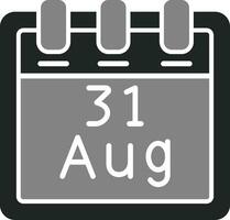 August 31 Vector Icon