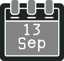 September 13 Vector Icon