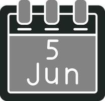 June 5 Vector Icon