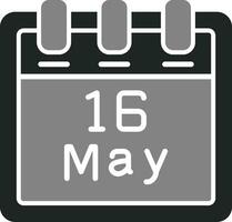 May 16 Vector Icon