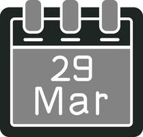 March 29 Vector Icon