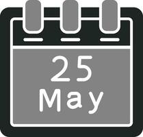 May 25 Vector Icon