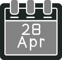 April 28 Vector Icon