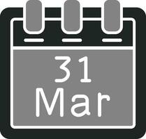 March 31 Vector Icon