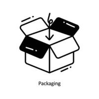 Packaging doodle Icon Design illustration. Startup Symbol on White background EPS 10 File vector