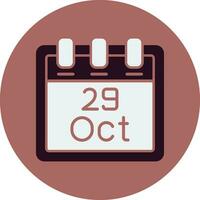 October 29 Vector Icon