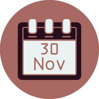 November 30 Vector Icon