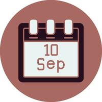 September 10 Vector Icon