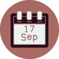 September 17 Vector Icon