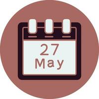 May 27 Vector Icon