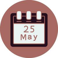 May 25 Vector Icon