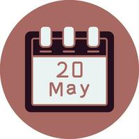 May 20 Vector Icon